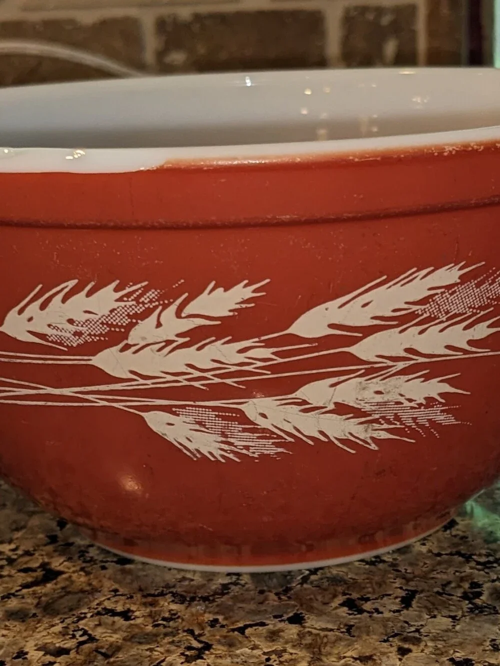 Pyrex Autumn Harvest Wheat Nesting Bowls 404 + 402